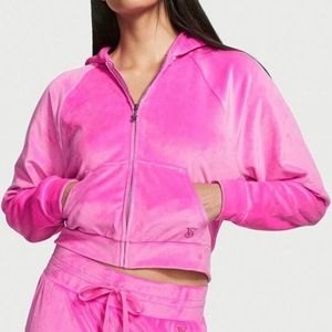 VS PINK velour jacket with zipper
